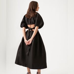 New Aje mimosa Satin Cut Out Midi Dress